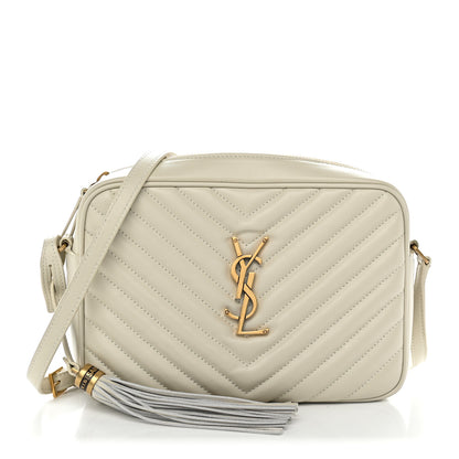 Saint Laurent Calfskin Matelasse Monogram Lou Camera Bag Blanc Vintage 1 of 9