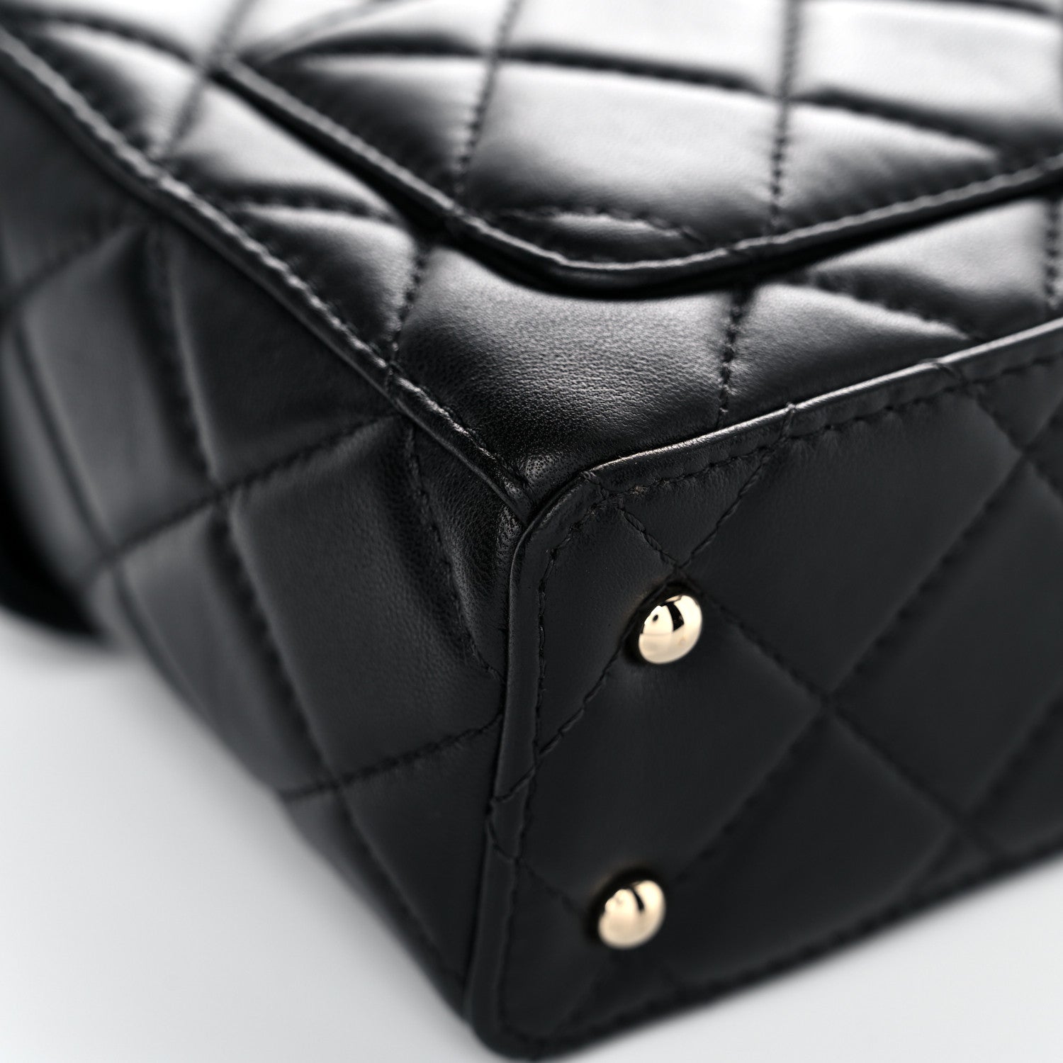 Chanel Lambskin Quilted Small Box Bag Black 9 of 14