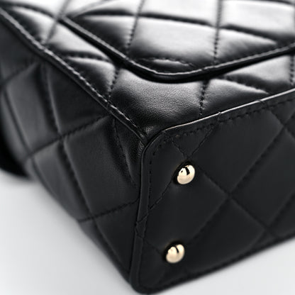 Chanel Lambskin Quilted Small Box Bag Black 9 of 14