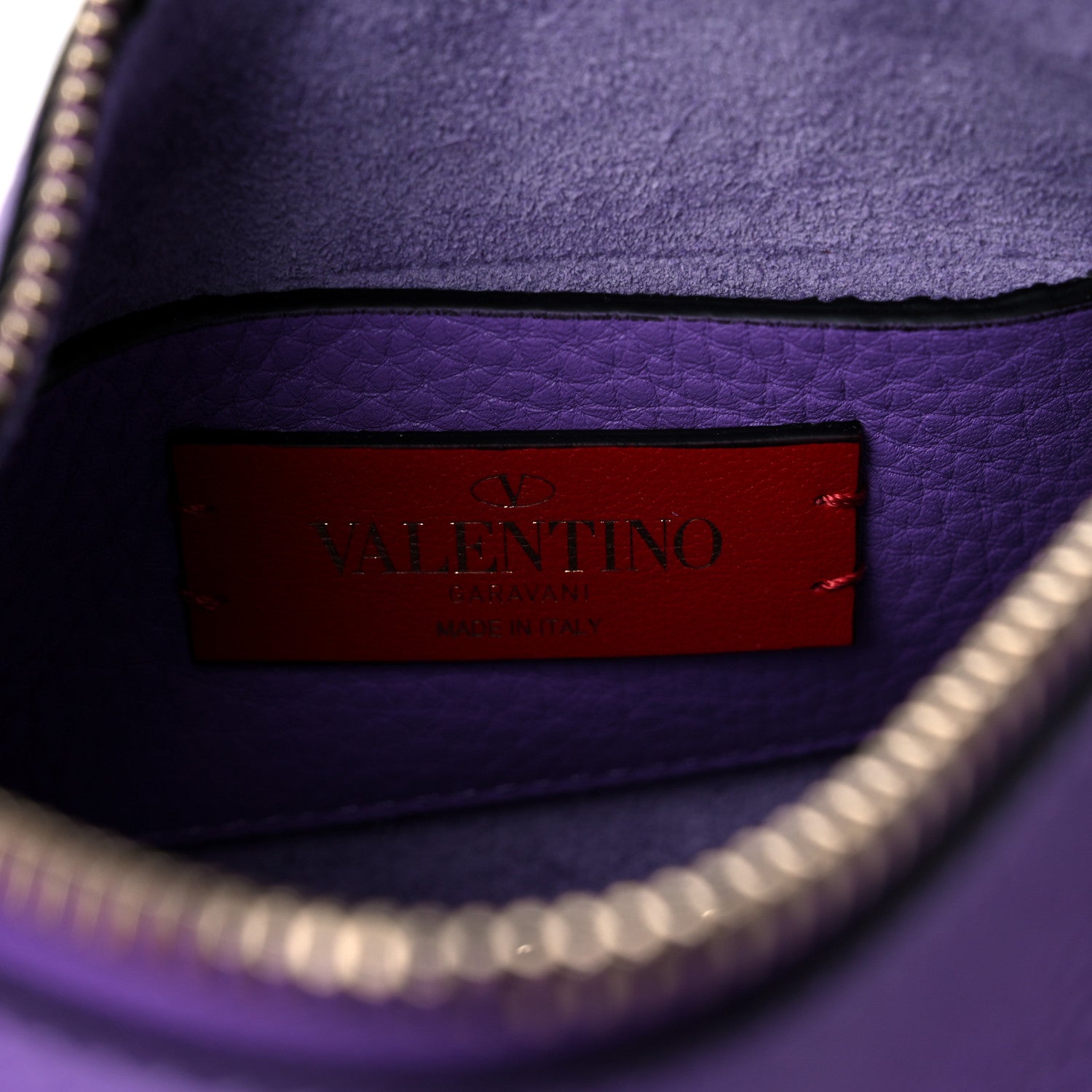 Valentino Garavani Pebbled Calfskin Small Rockstud Flip Lock Shoulder Bag Glicine 5 of 8
