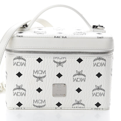 MCM Visetos Vanity Case White 6 of 8