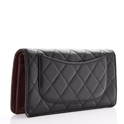 Chanel Lambskin Quilted Yen Wallet Black 3 of 10