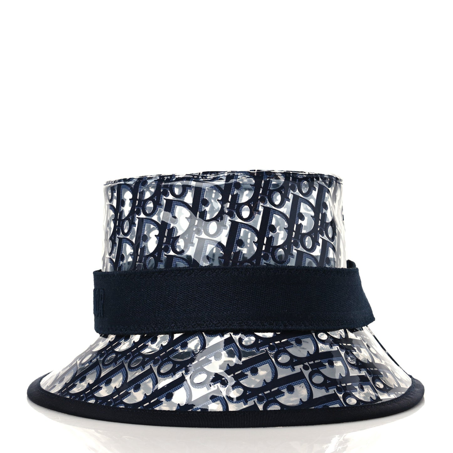 PVC Oblique Bob French Bucket Hat 58 Bleu