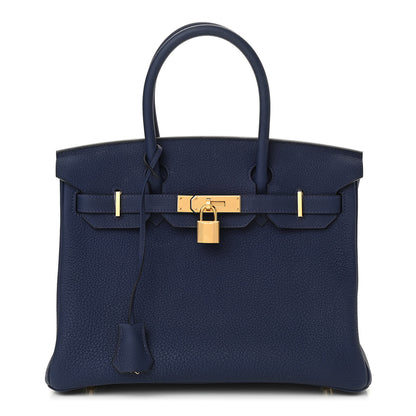 Hermes Togo Birkin 30 Bleu Saphir 1 of 13