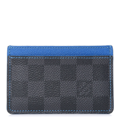 Louis Vuitton Damier Graphite Card Holder Blue 1 of 10