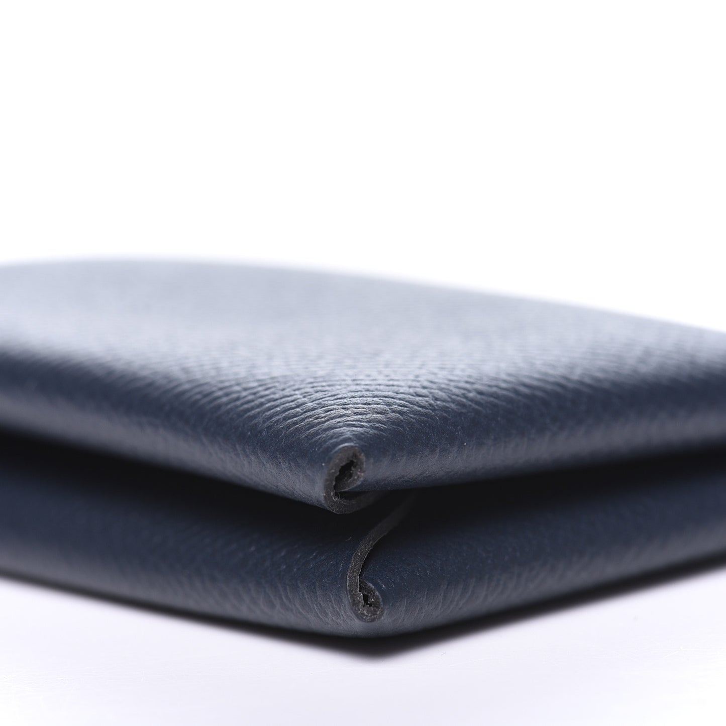 Epsom Verso Calvi Card Case Bleu Indigo Vert Amande