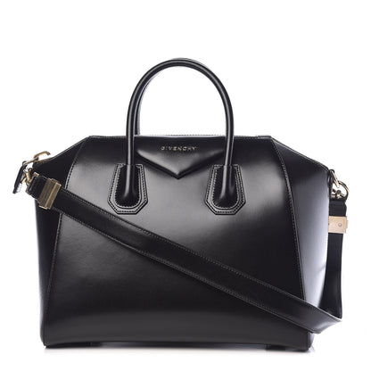 Givenchy Shiny Lord Calfskin Medium Antigona Black 1 of 10