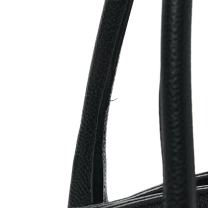 Chanel Calfskin Cerf Executive Shopper Tote Black 12 of 12