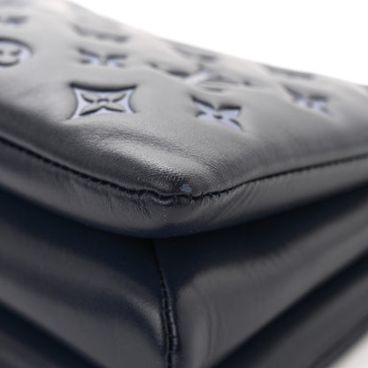 Louis Vuitton Lambskin Embossed Monogram Coussin PM Navy 11 of 12