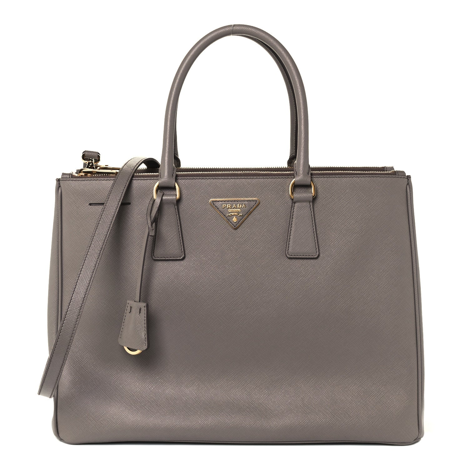 Prada Saffiano Large Galleria Double Zip Tote Argilla 1 of 9