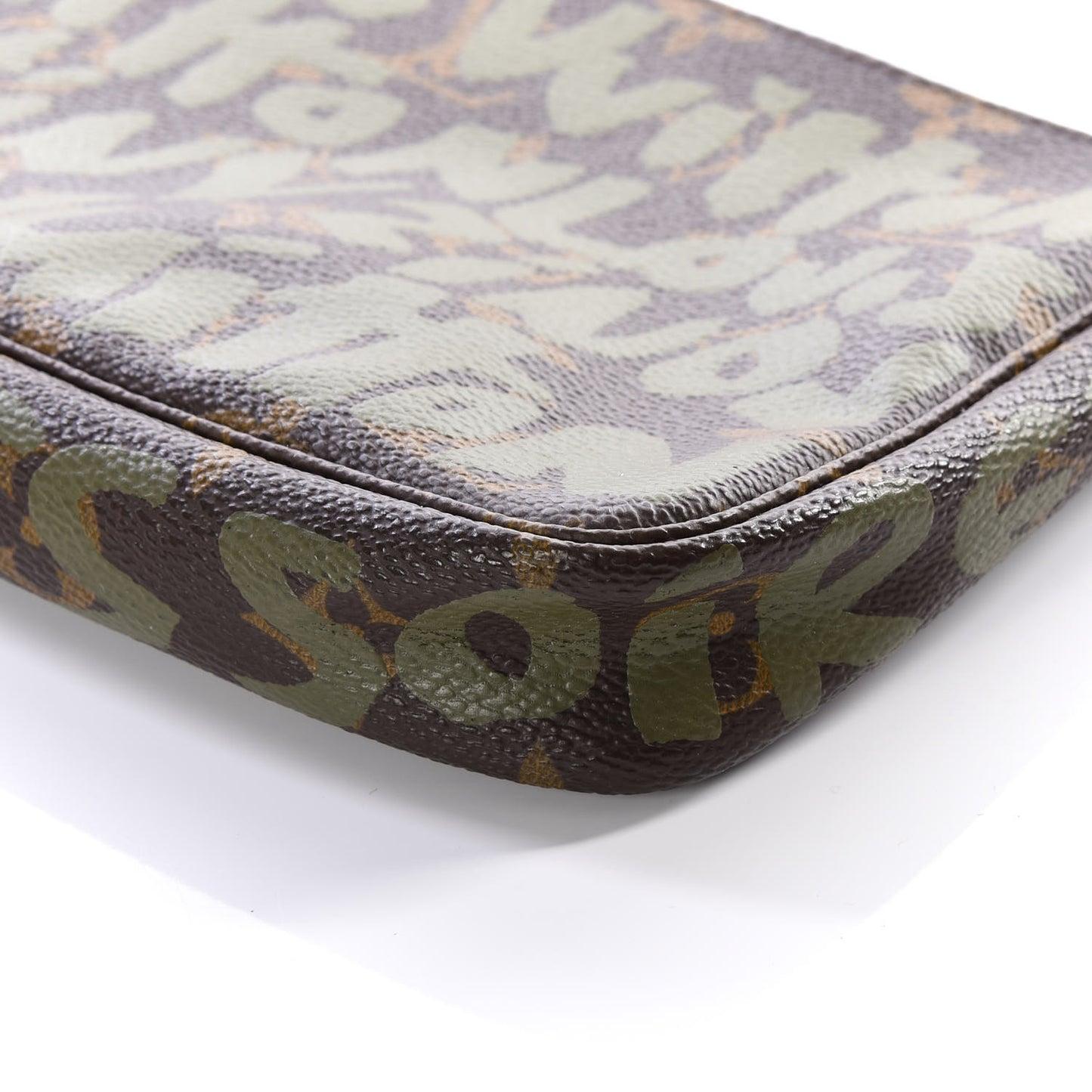 Monogram Graffiti Pochette Accessories Kaki