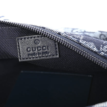 Gucci Denim GG Monogram Camouflage Belt Bag Blue 5 of 9