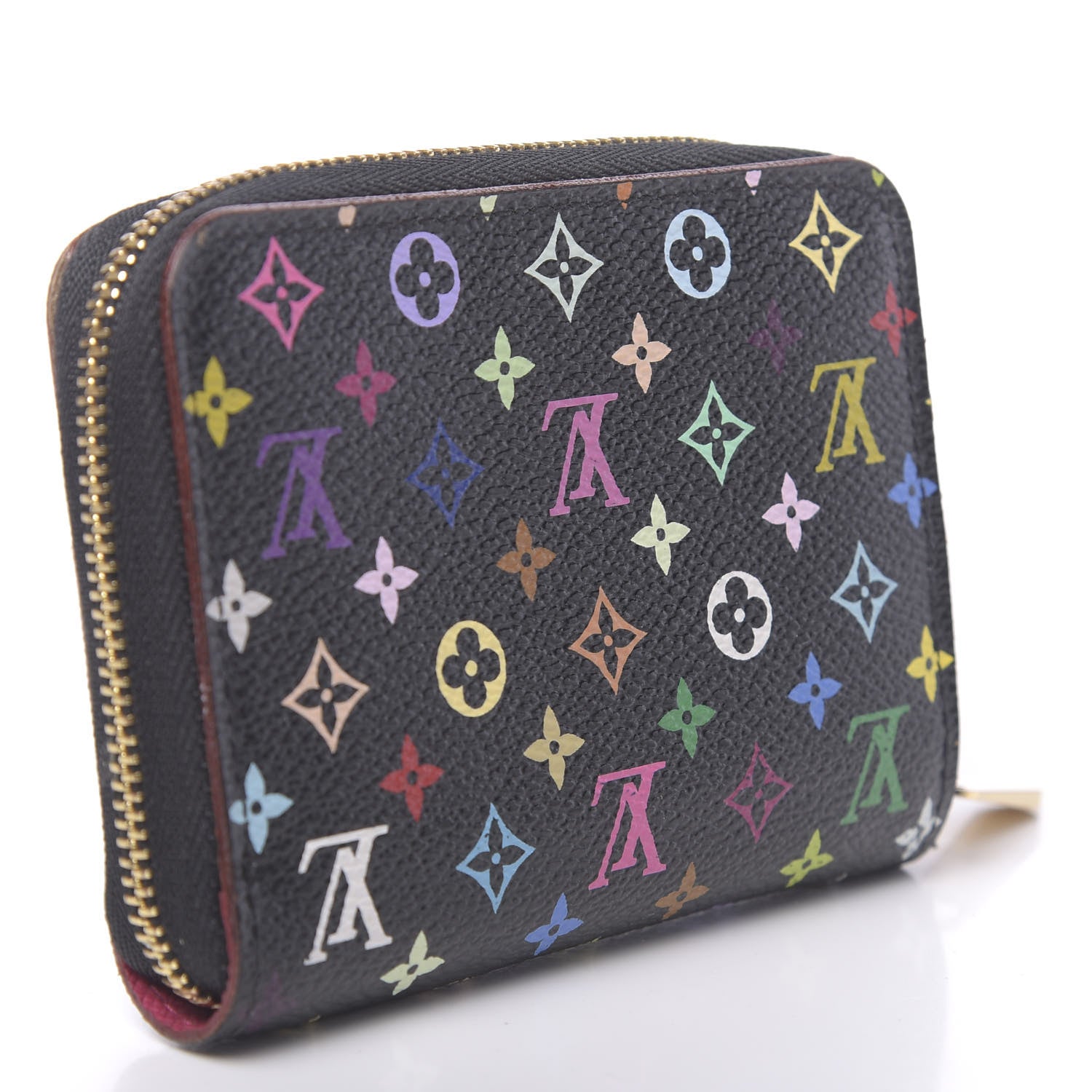 Louis Vuitton Monogram Multicolor Zippy Coin Purse Black Grenade 3 of 7