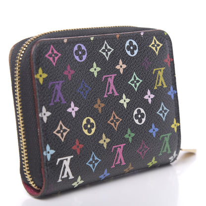 Louis Vuitton Monogram Multicolor Zippy Coin Purse Black Grenade 3 of 7