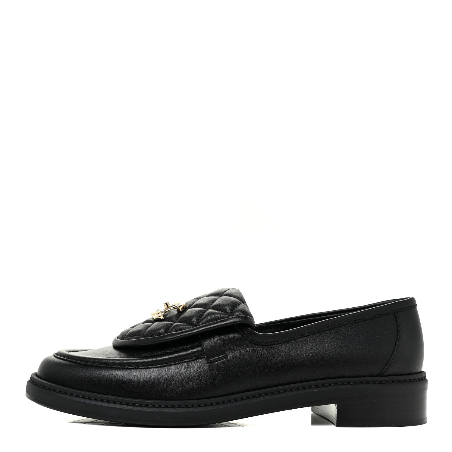 Chanel Lambskin Quilted CC Turnlock Loafers 41 Black 1 of 11