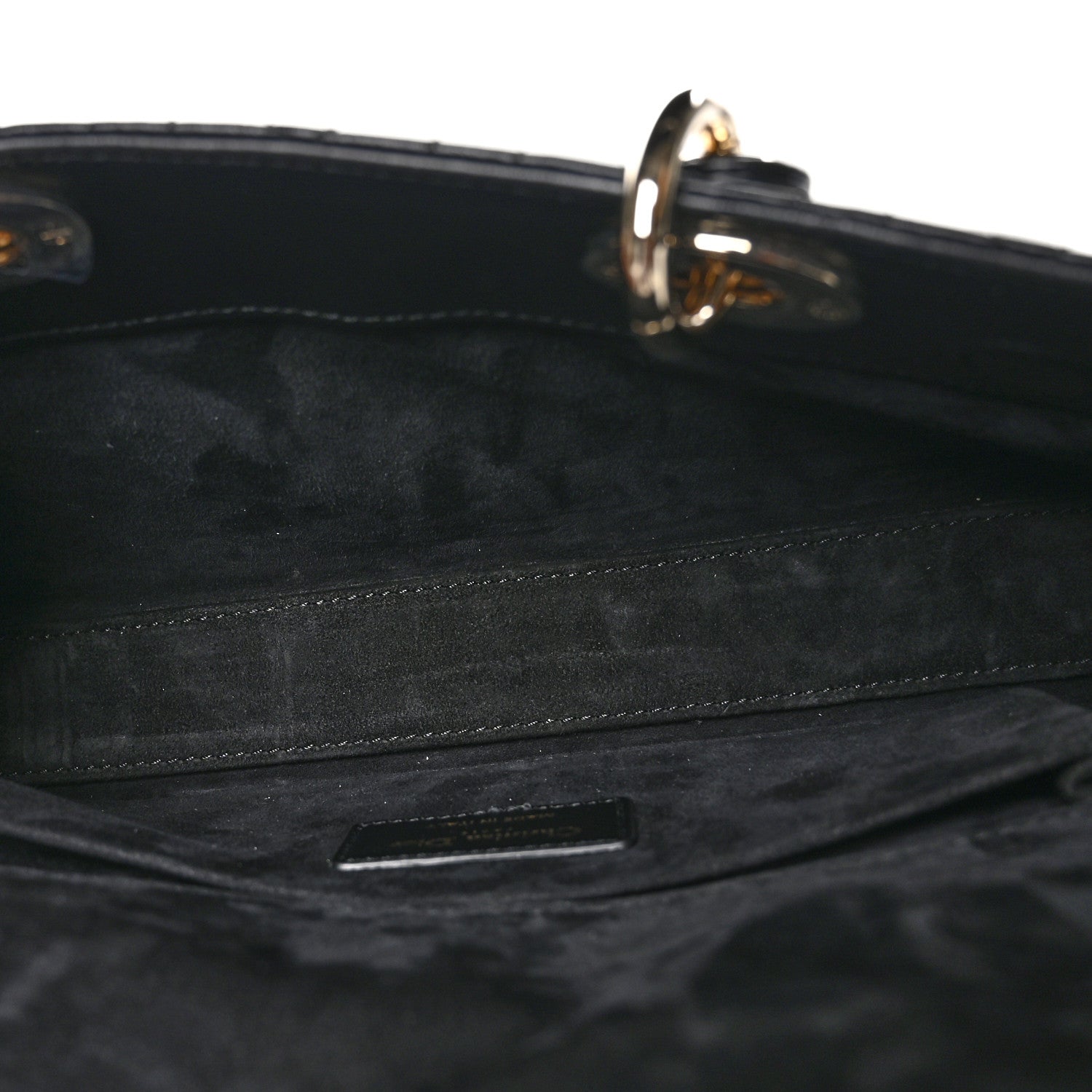 Christian Dior Lambskin Cannage Medium Lady D-Joy Black 5 of 9