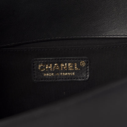 Chanel Calfskin Quilted Medium Boy Flap Black 6 of 14