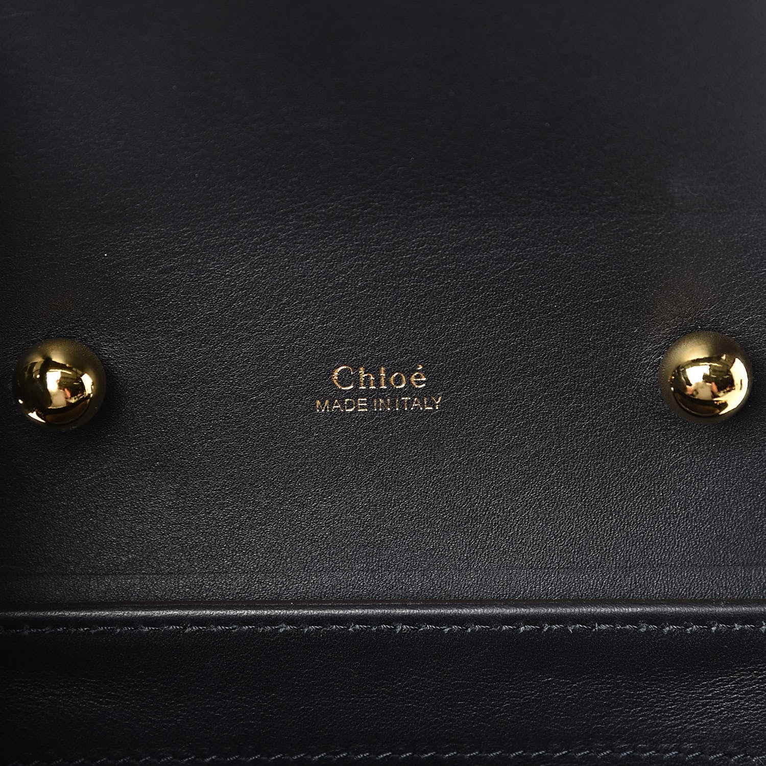 Chloe Calfskin Crocodile Embossed Small Aby Lock Full Blue 6 of 9