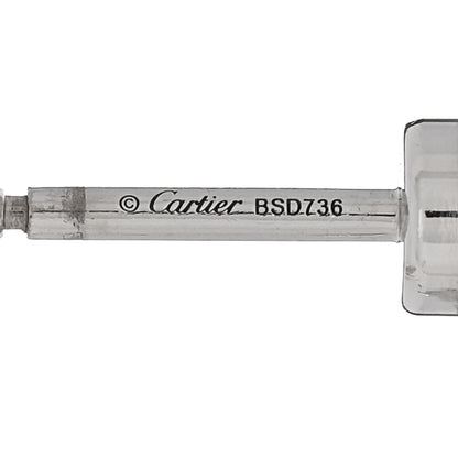 Cartier 18K White Gold Diamond MM D'Amour Earrings 4 of 5
