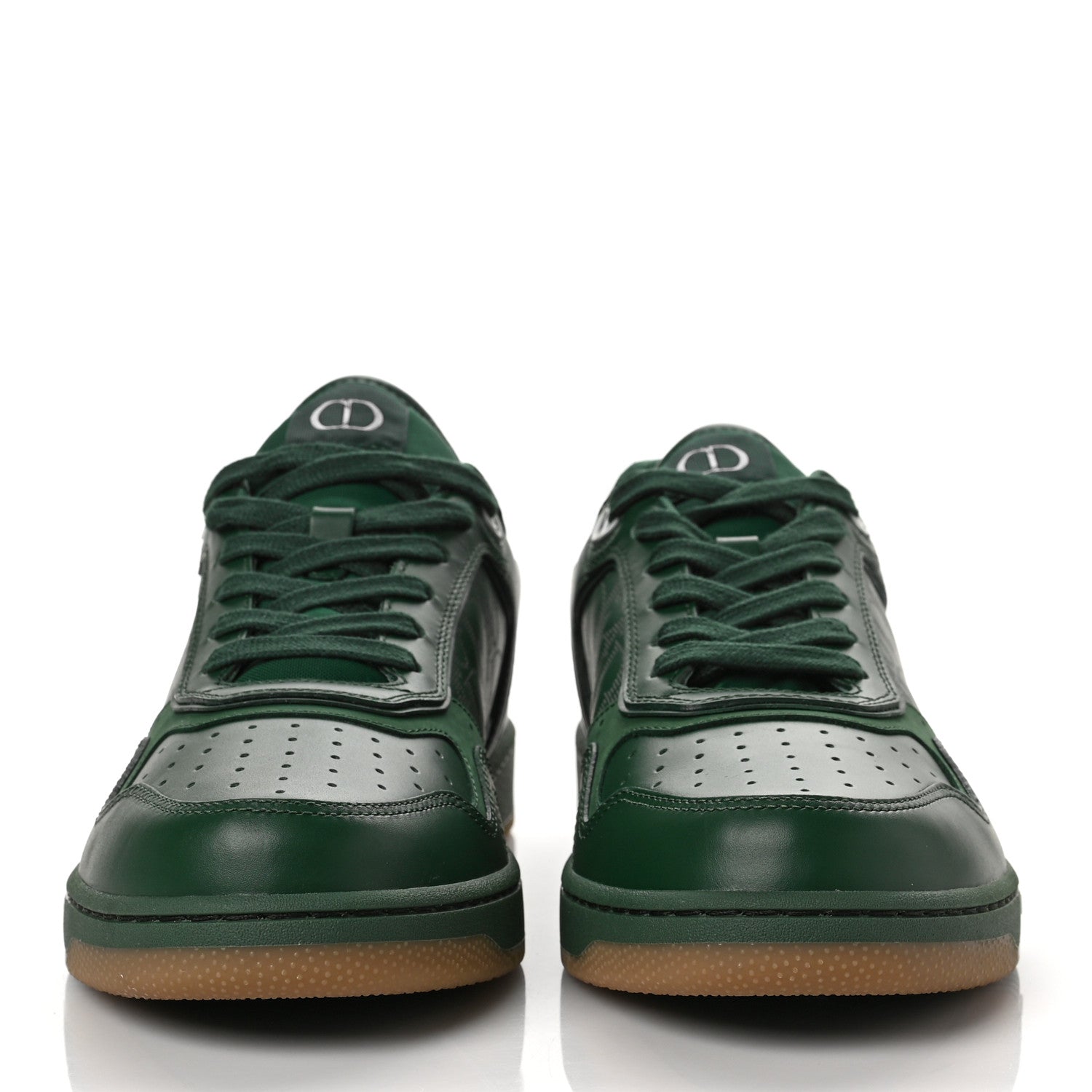 Christian Dior Smooth Calfskin Oblique Galaxy Mens B27 Low Top Sneakers 43 Green Beige 2 of 8