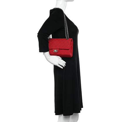 Chanel Jersey Quilted 2.55 Reissue East West Flap Red 2 of 14