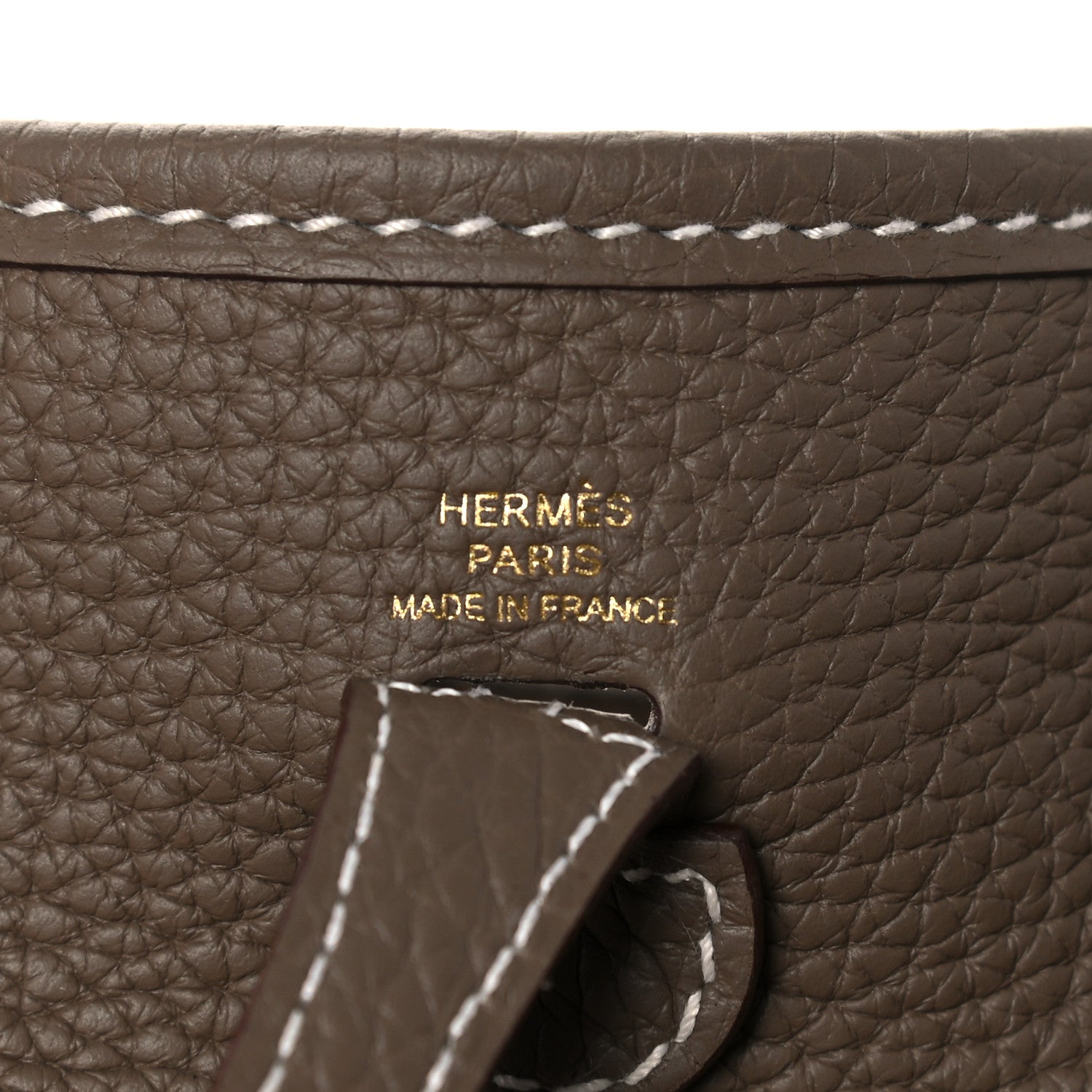 Hermes Taurillon Clemence Evelyne TPM Etoupe 5 of 10
