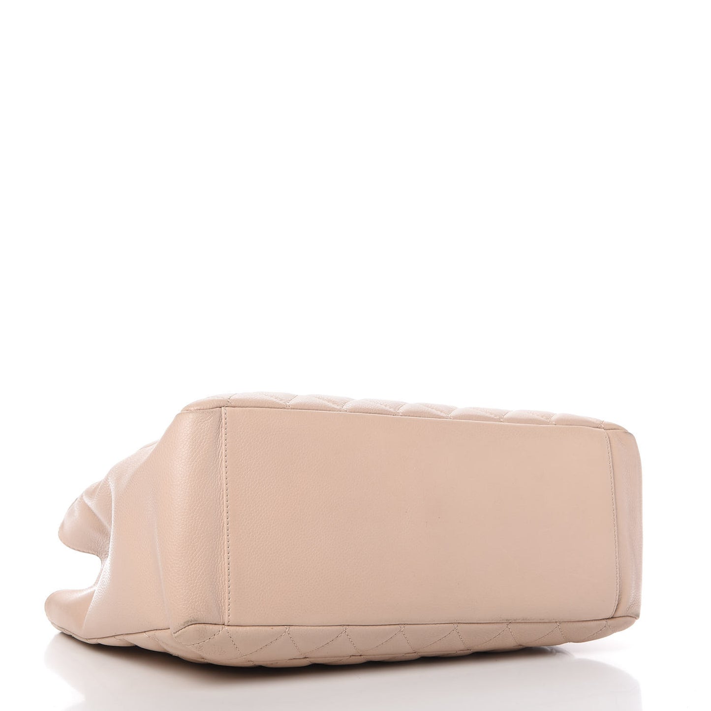 Caviar Quilted Grand Shopping Tote GST Beige Clair
