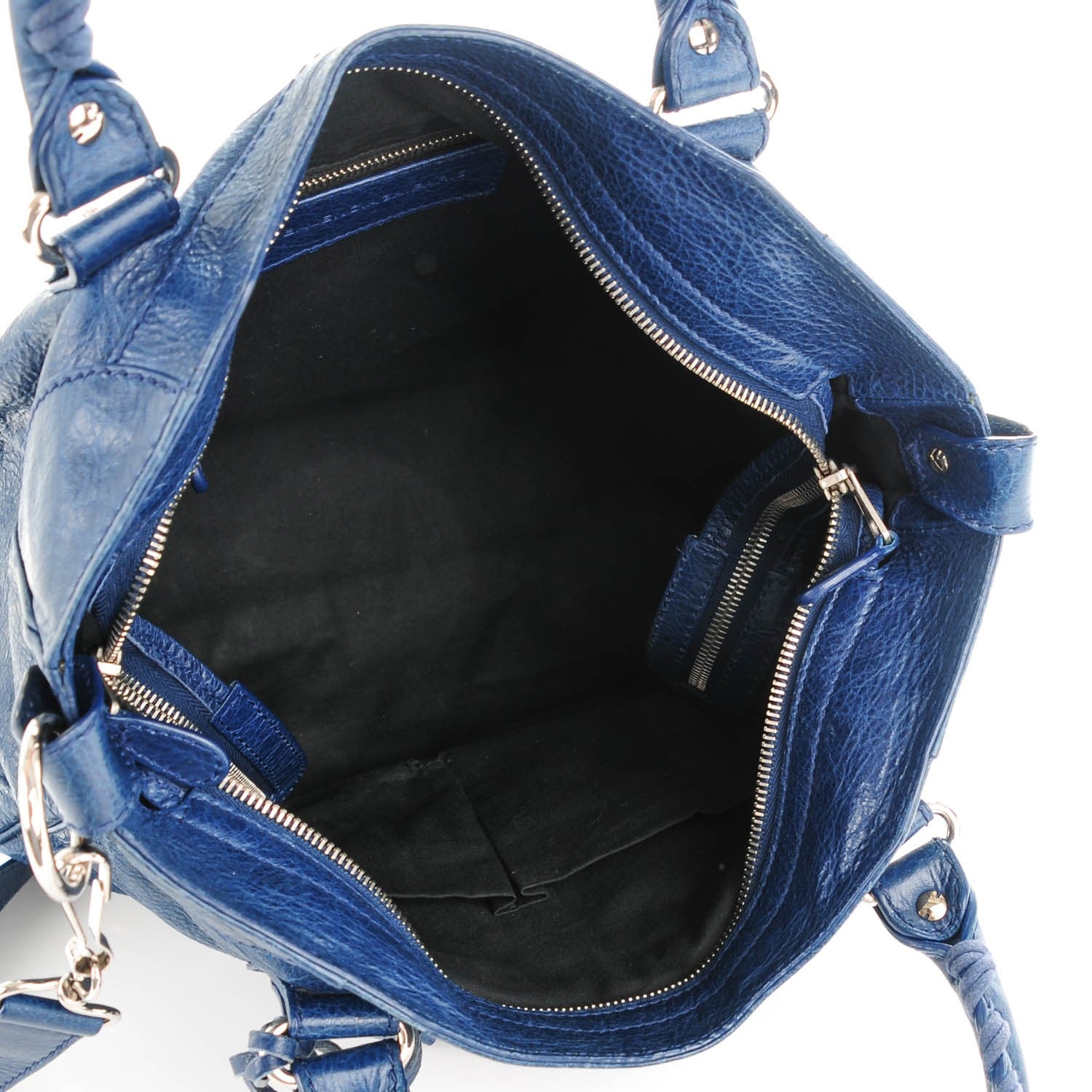 Balenciaga Agneau Giant 12 Silver Hardware Velo Bleu Mineral 5 of 7