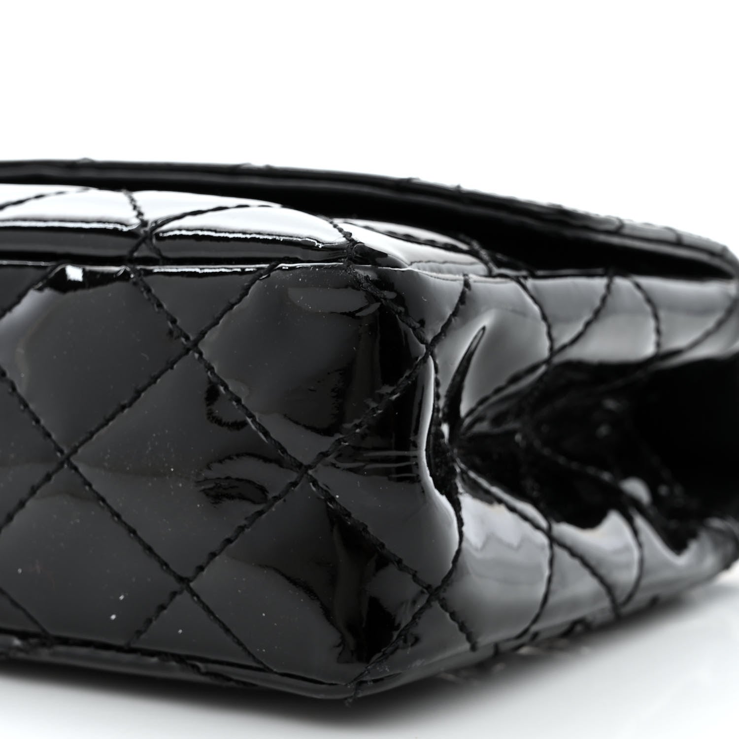 Chanel Patent Quilted Medium Diagonal CC Flap Black 10 of 10