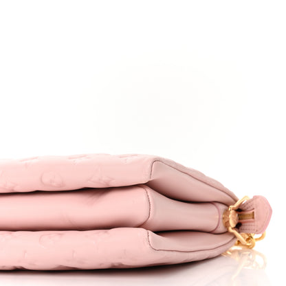 Louis Vuitton Lambskin Embossed Monogram Coussin PM Rose 11 of 11