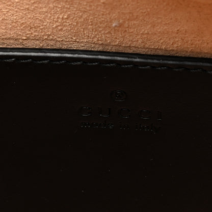 Gucci Calfskin Matelasse Diagonal Mini Interlocking G Heart Shoulder Bag Black 6 of 9