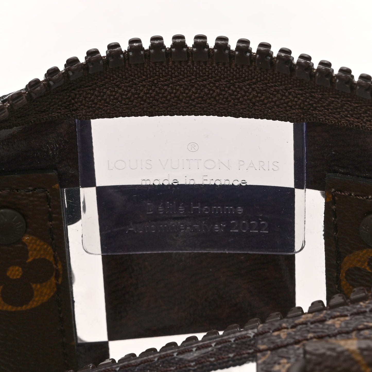 PVC Monogram Chess Keepall Bandouliere 25