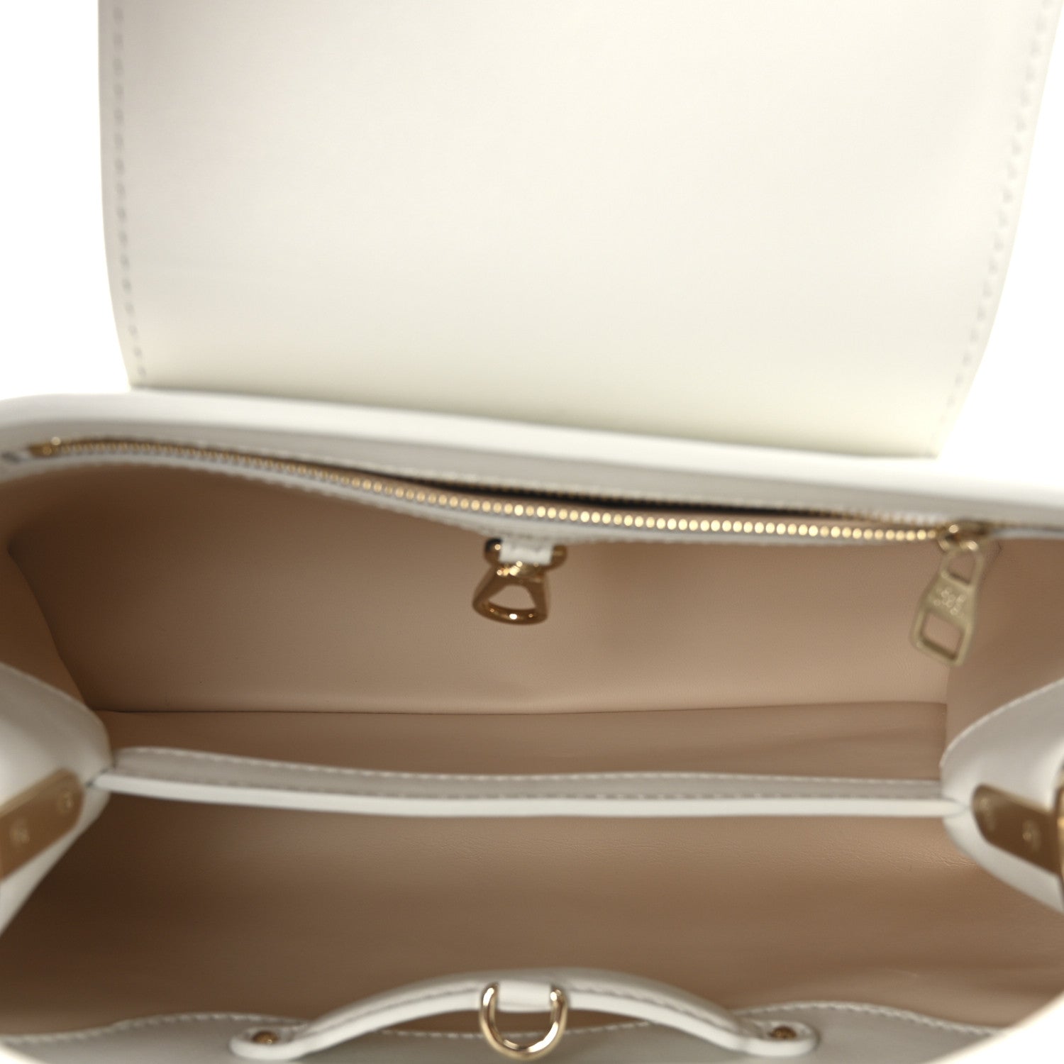 Louis Vuitton X PAOLA PIVI Taurillon Arty Capucines MM White 5 of 10