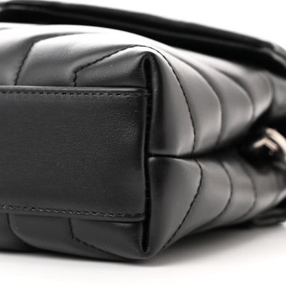 Saint Laurent Calfskin Y Quilted Monogram Toy Loulou Crossbody Bag Black 11 of 11