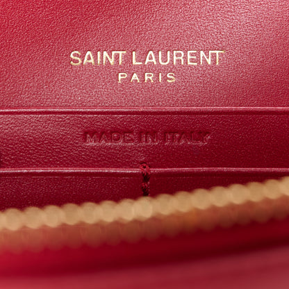 Saint Laurent Smooth Calfskin Classic Monogram Kate Tassel Chain Wallet New Lipstick 7 of 11