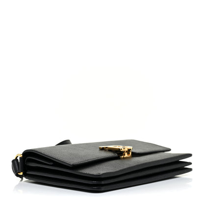 Burberry Grained Calfskin Albion TB Bag Black 4 of 10