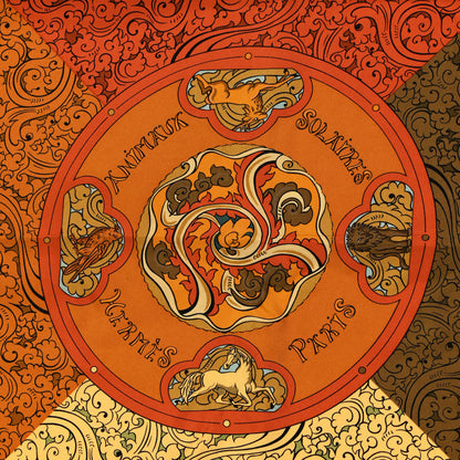 Hermes Silk Animaux Solaires Scarf 90 2 of 4