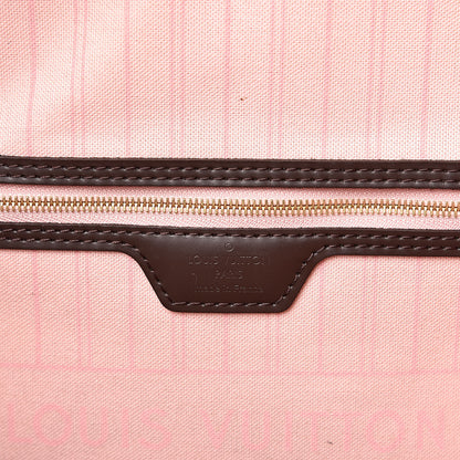 Louis Vuitton Damier Ebene Neo Neverfull MM Rose Ballerine 6 of 12