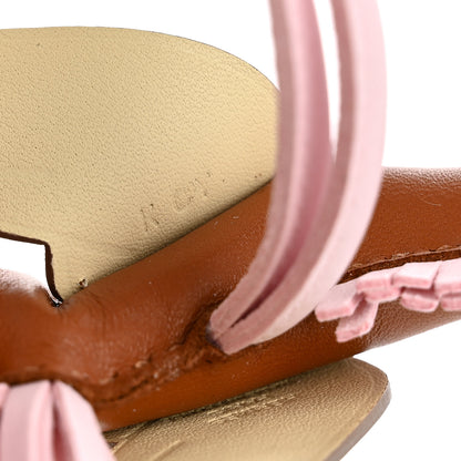 Hermes Milo Lambskin Grigri Rodeo Pegase Horse Bag Charm PM Gold Rose Darling 4 of 5