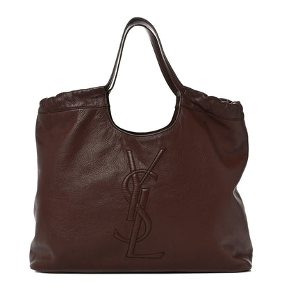 Saint Laurent Calfskin Belle de Jour Cabas Tote Brown 1 of 19