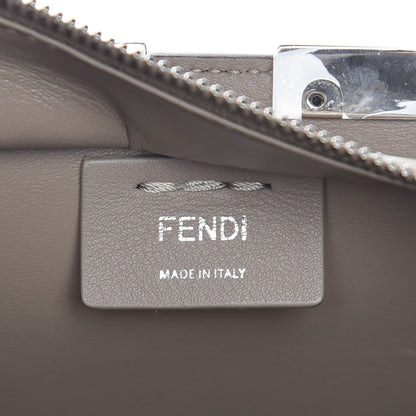 Fendi Vitello Dolce Ribbon Lace Up Mini 3Jours Tote Tortora Ceruleo 8 of 10
