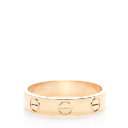 Cartier 18K Yellow Gold 4mm LOVE Wedding Band Ring 48 4.5 3 of 4