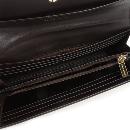 Burberry Haymarket Check Molly Continental Wallet Chocolate 6 of 9