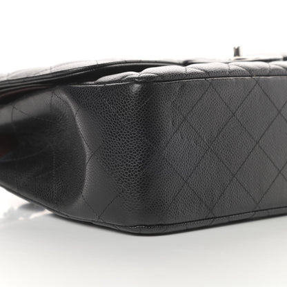 Chanel Caviar Quilted Jumbo Double Flap Black 11 of 14