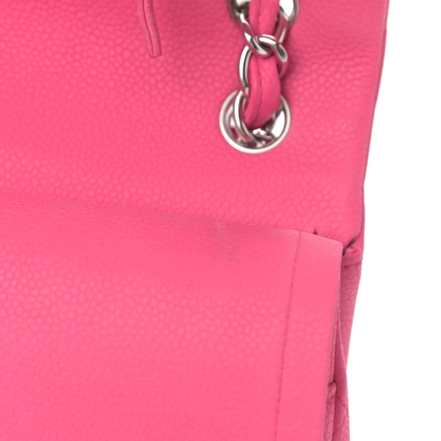 Chanel Iridescent Caviar Quilted Jumbo Double Flap Pink 13 of 16