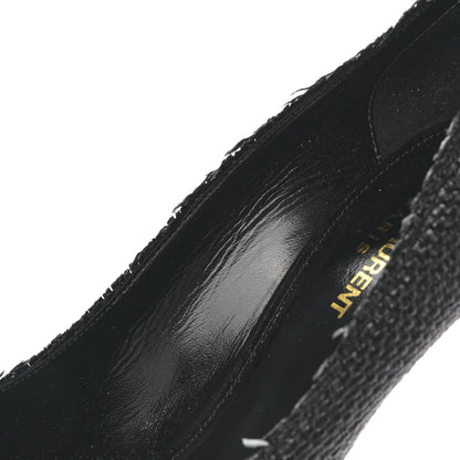 Saint Laurent Raffia Anja 105 Pumps 39.5 Black 9 of 11