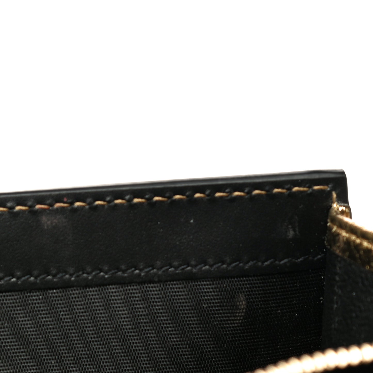 Metallic Calfskin Monogram Belle de Jour Chain Clutch Gold