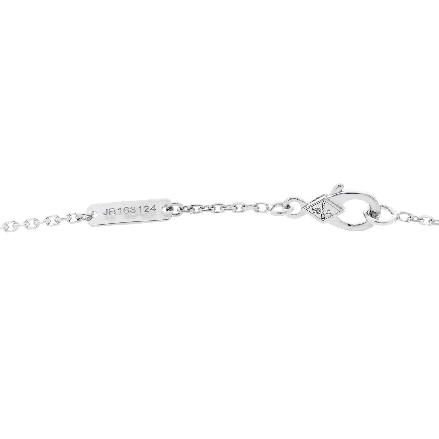 18K White Gold Perlee 3-Row Pendant Necklace