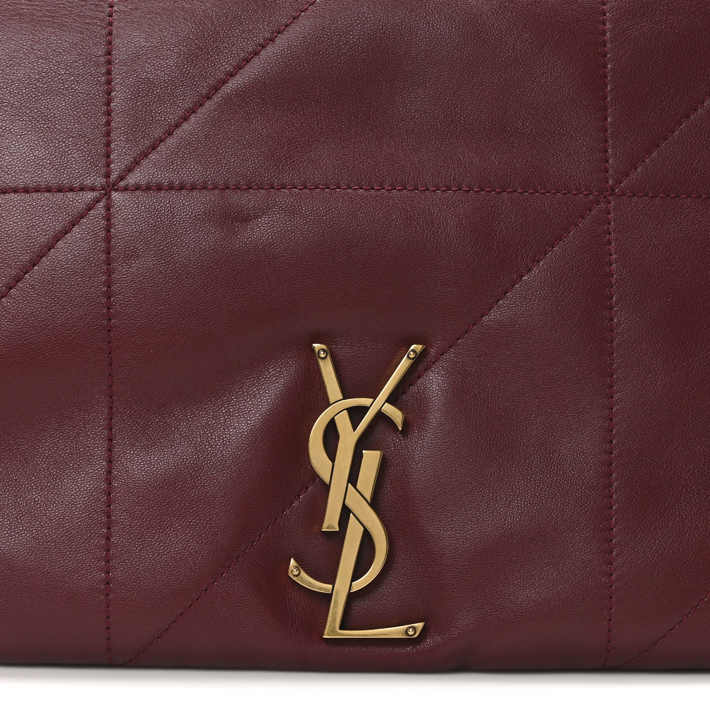 Lambskin Matelasse Monogram Large Jamie 4.3 New Dark Bordeaux