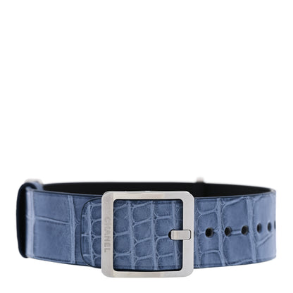 Chanel Titanium Ceramic Nylon 38mm J12 Automatic Watch Blue 6 of 6